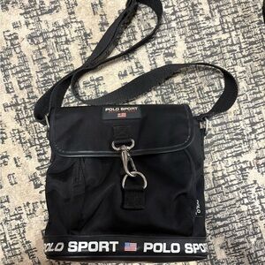 Polo by Ralph Lauren Black Messenger Bag